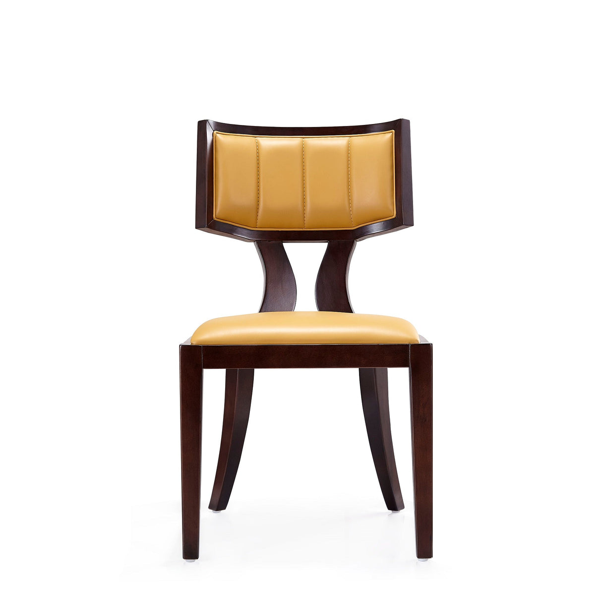Pulitzer Dining Chair (Set of Two) in Camel and Walnut by Manhattan Comfort at Eve Furniture