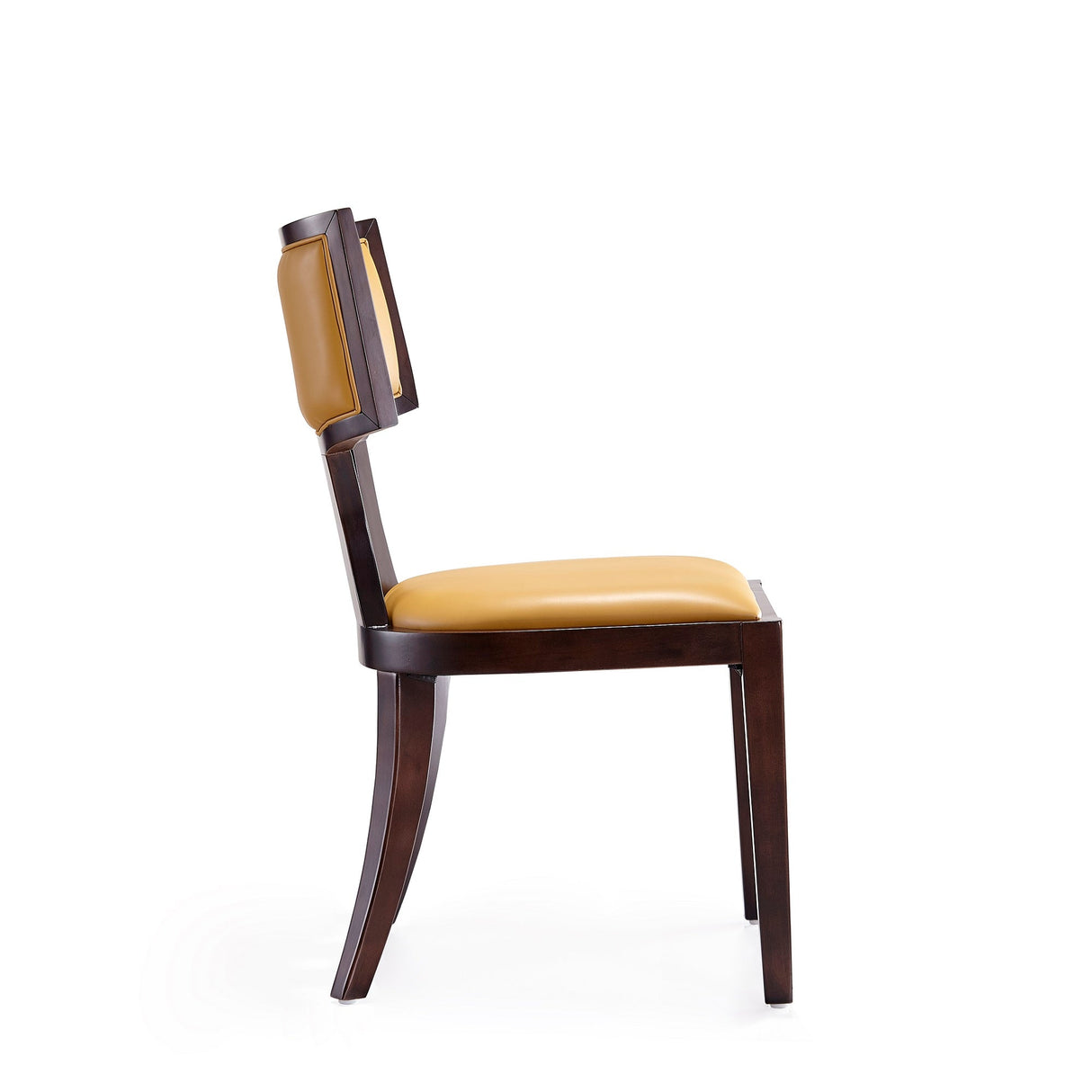 Pulitzer Dining Chair (Set of Two) in Camel and Walnut by Manhattan Comfort at Eve Furniture