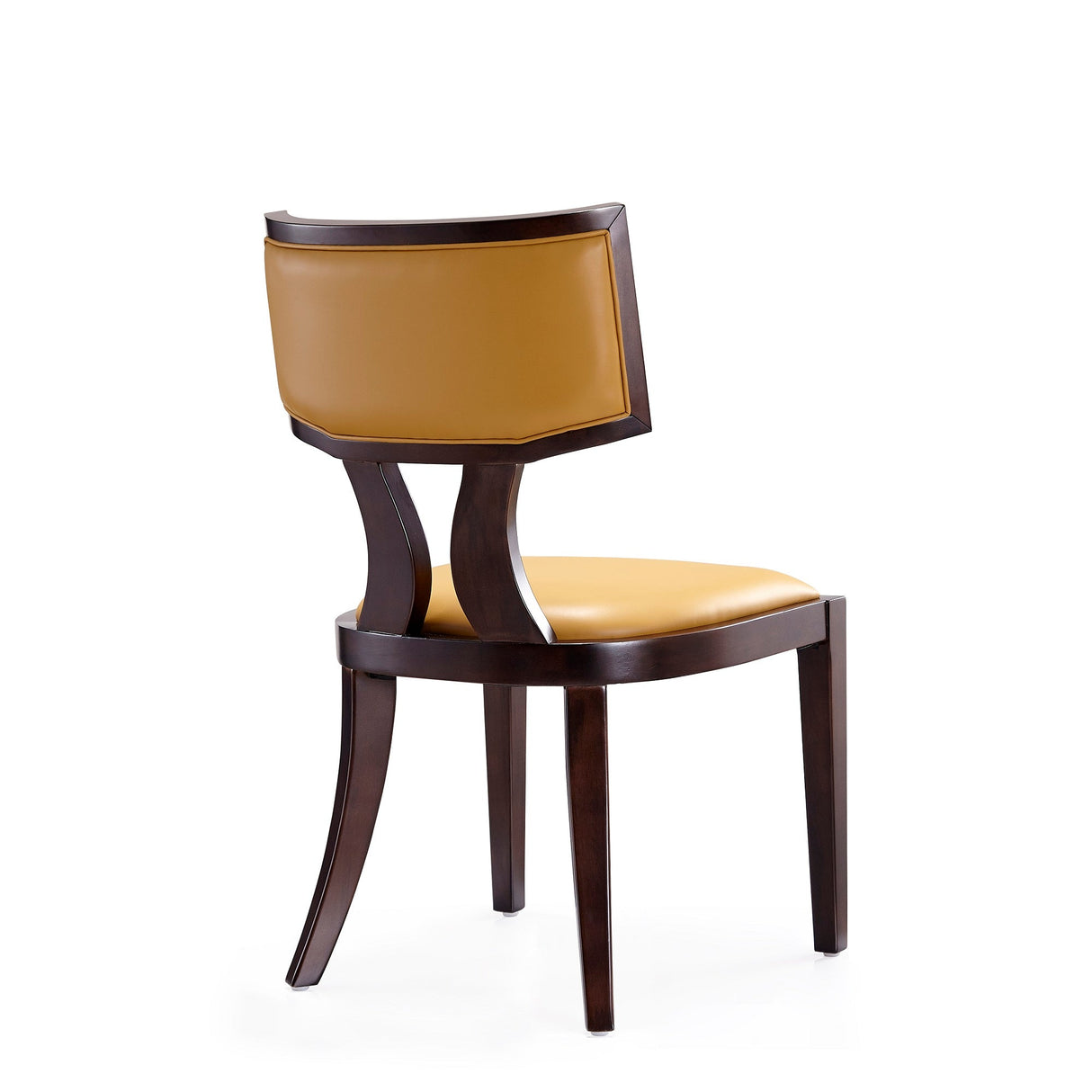 Pulitzer Dining Chair (Set of Two) in Camel and Walnut by Manhattan Comfort at Eve Furniture