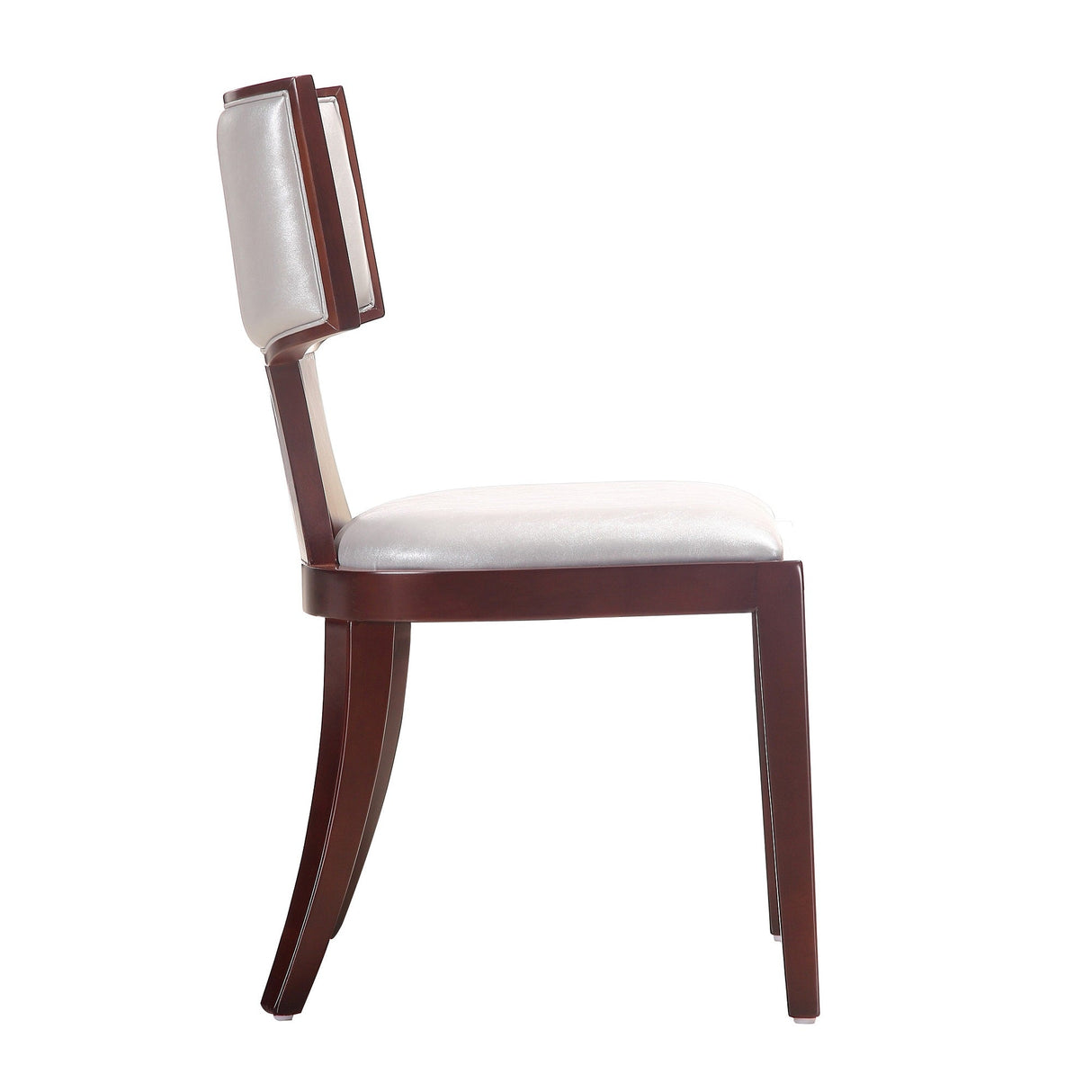 Pulitzer Dining Chair (Set of Two) in Silver and Walnut by Manhattan Comfort at Eve Furniture