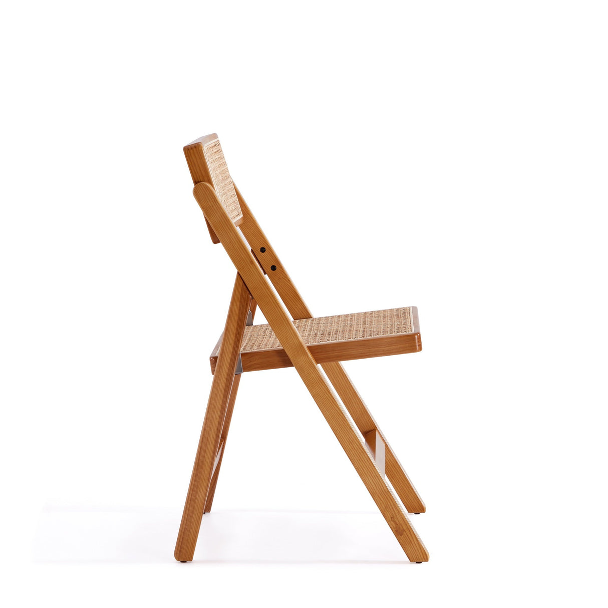 Pullman Folding Dining Chair in Nature Cane (set of 2) by Manhattan Comfort at Eve Furniture
