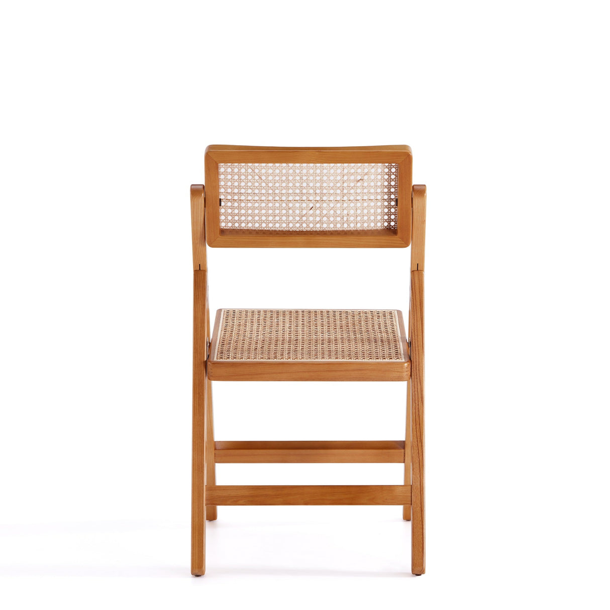 Pullman Folding Dining Chair in Nature Cane (set of 2) by Manhattan Comfort at Eve Furniture