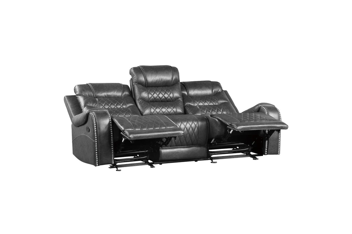Putnam Gray Reclining Living Room Set by Homelegance at Eve Furniture