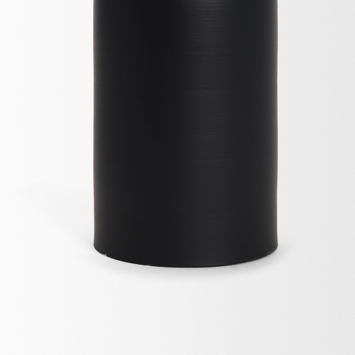 Qamra Tall Black Metal Pillar Candle Holder by Mercana at Eve Furniture