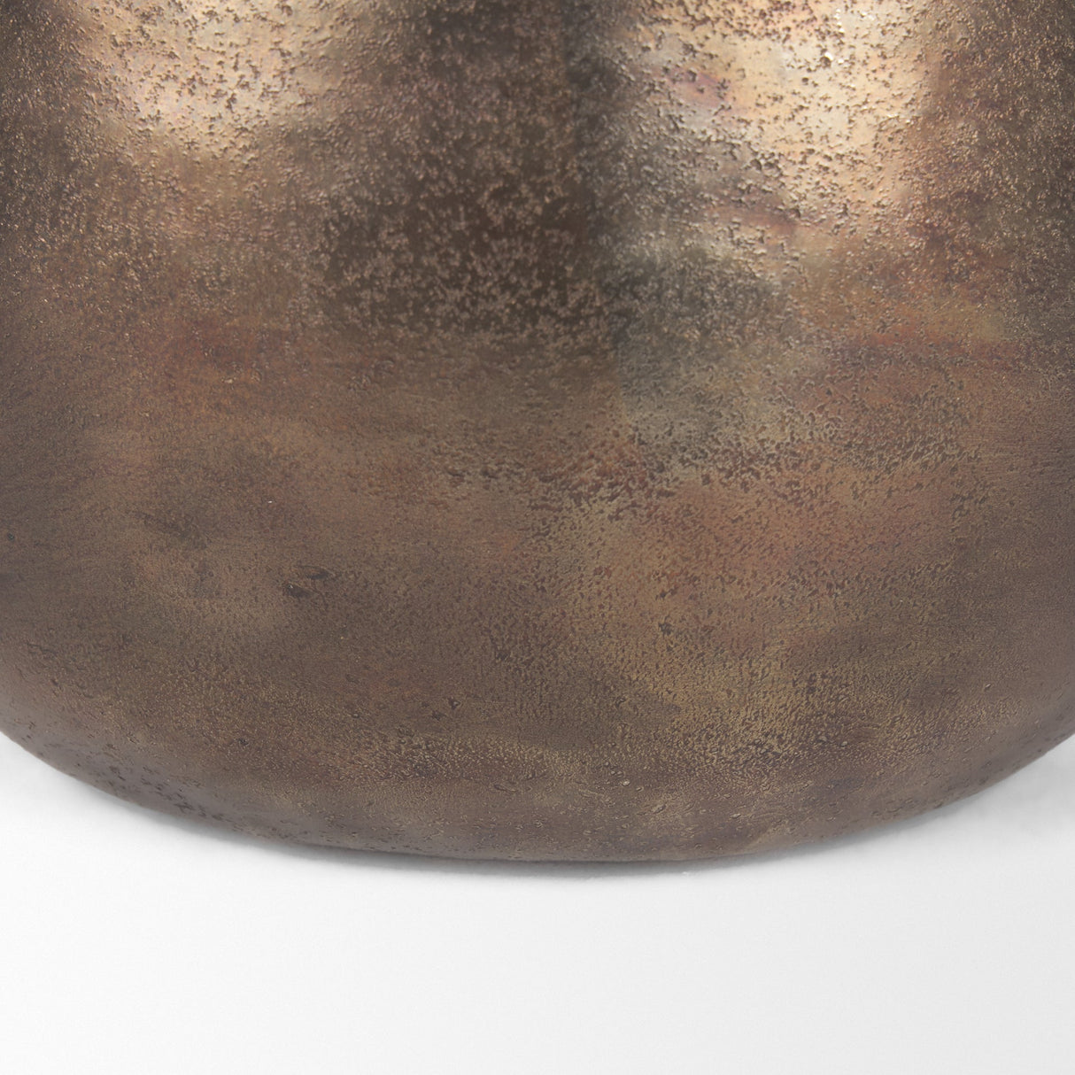 Quade Large Textured Gold Metal Planter by Mercana at Eve Furniture