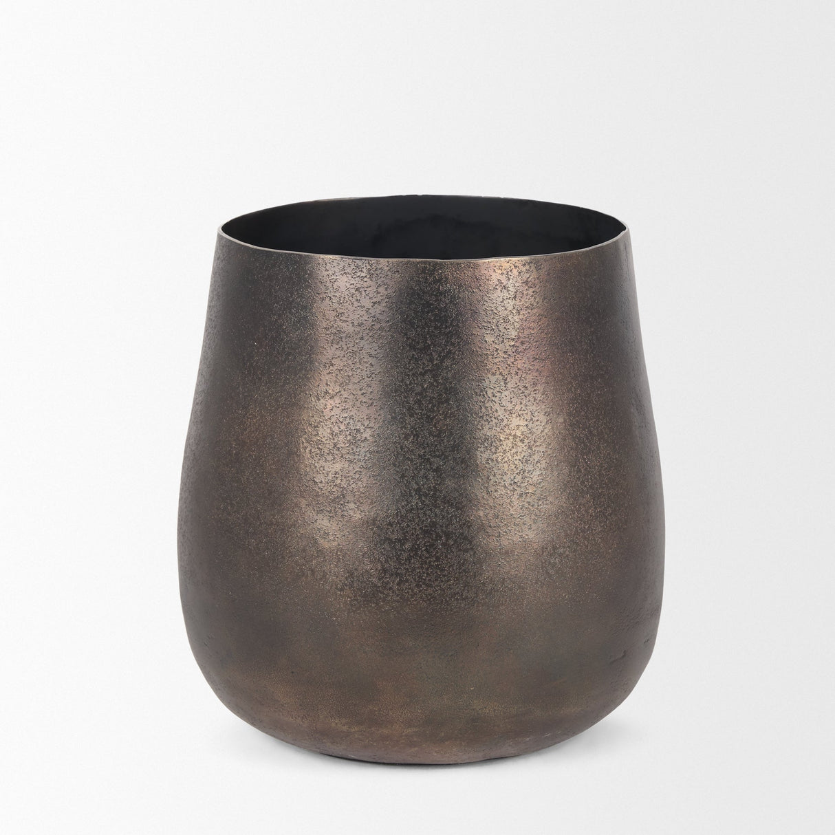 Quade Small Gold Metal Planter by Mercana at Eve Furniture