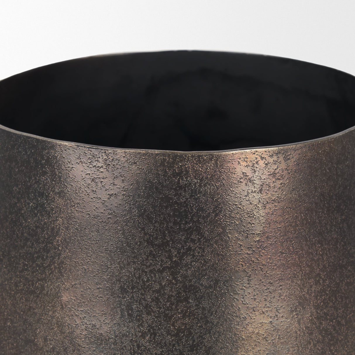 Quade Small Gold Metal Planter by Mercana at Eve Furniture