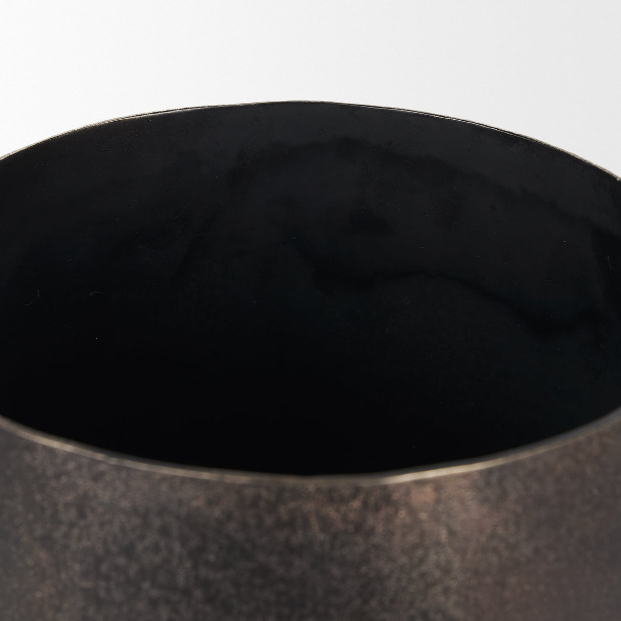 Quade Small Gold Metal Planter by Mercana at Eve Furniture