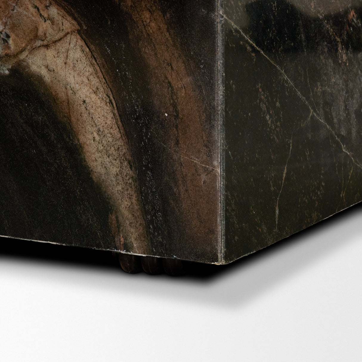 Quadra 20" Solid Cappuccino Marble Square Coffee Table by Mercana at Eve Furniture