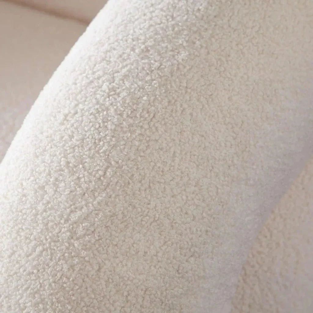 Quantum Swivel Accent Chair in Ivory Sherpa by Diamond Sofa at Eve Furniture