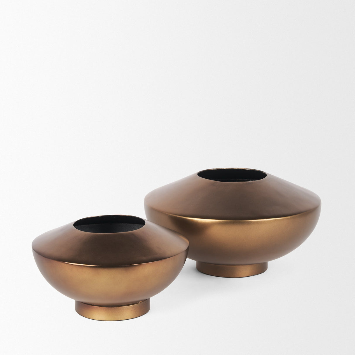 Quiana Large Gold Metal Vase by Mercana at Eve Furniture