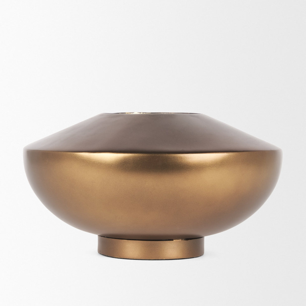 Quiana Large Gold Metal Vase by Mercana at Eve Furniture