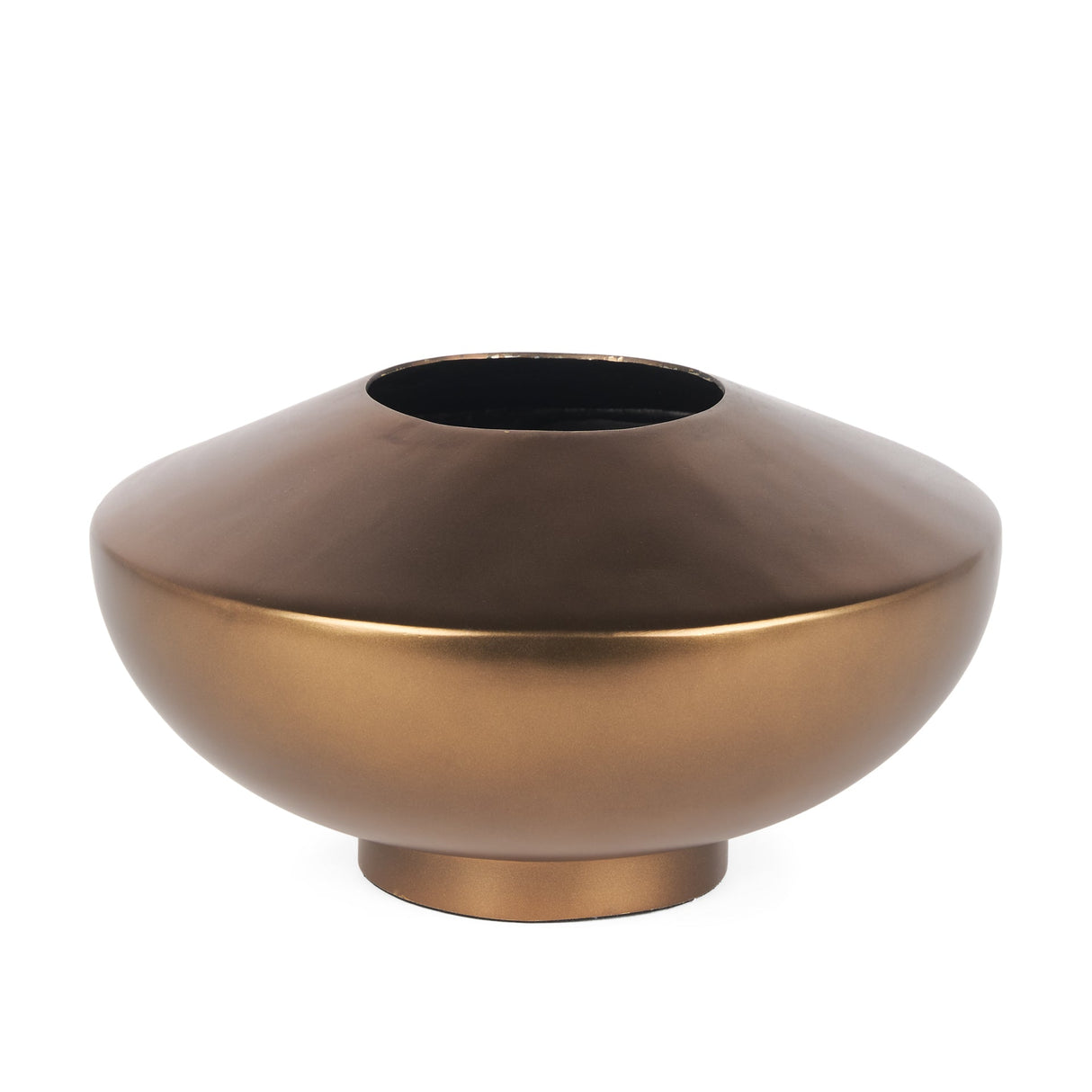 Quiana Large Gold Metal Vase by Mercana at Eve Furniture