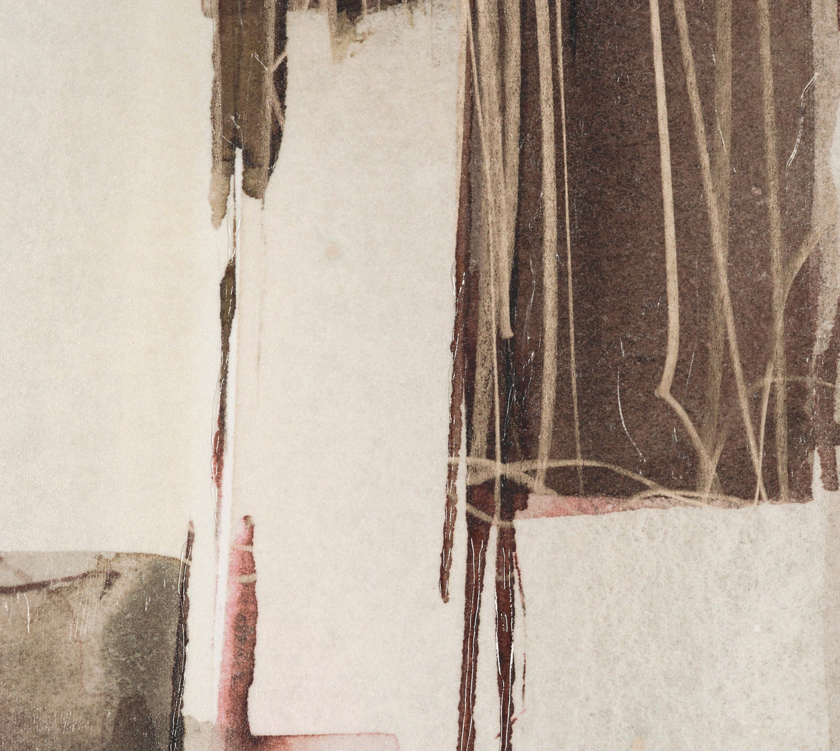 Quiet Constructs II by Mercana Studio Hand Embelished Textured Framed Artwork Matted by Mercana at Eve Furniture