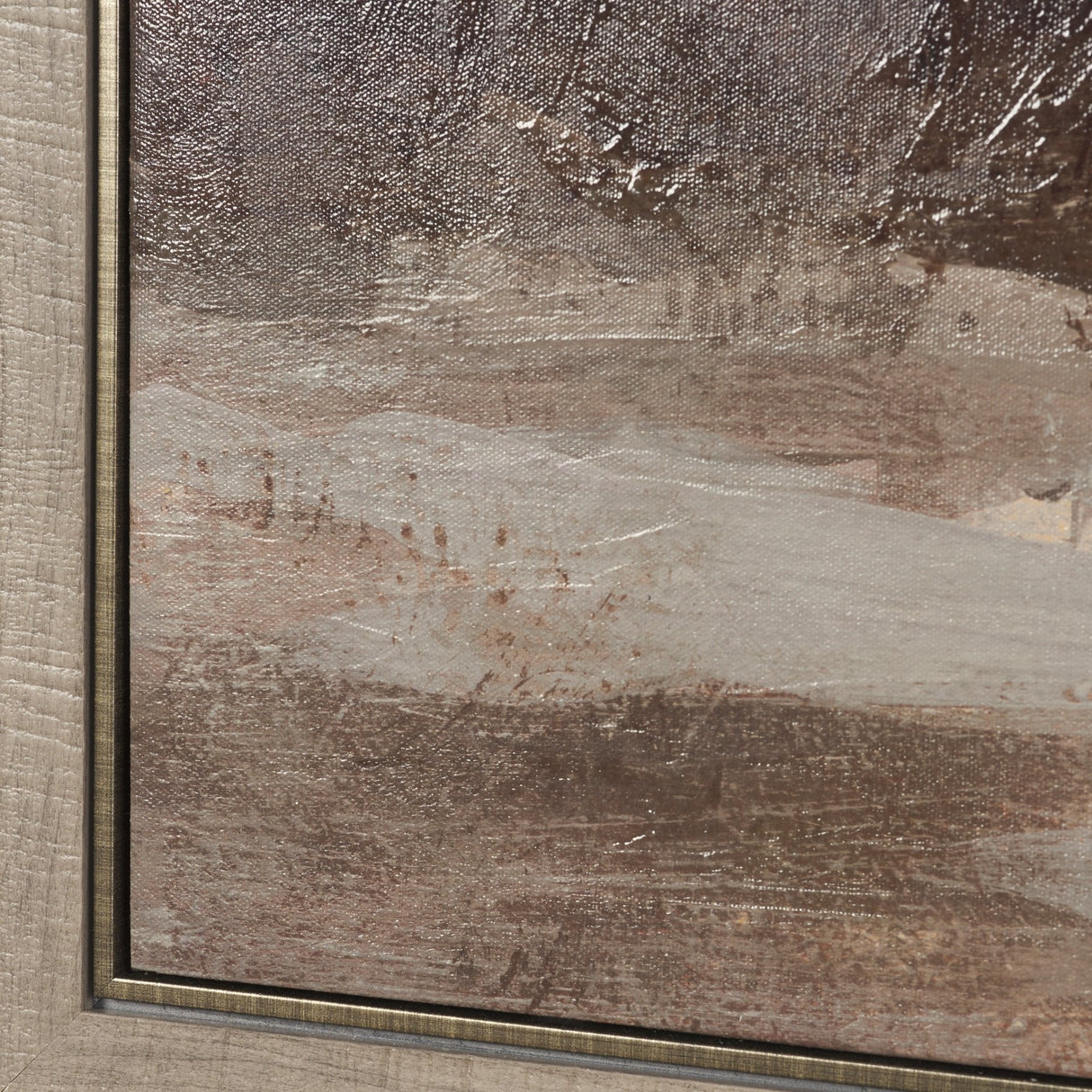 Quiet Horizon II by Mercana Studio Hand-Embellished Textured Framed Canvas Artwork by Mercana at Eve Furniture