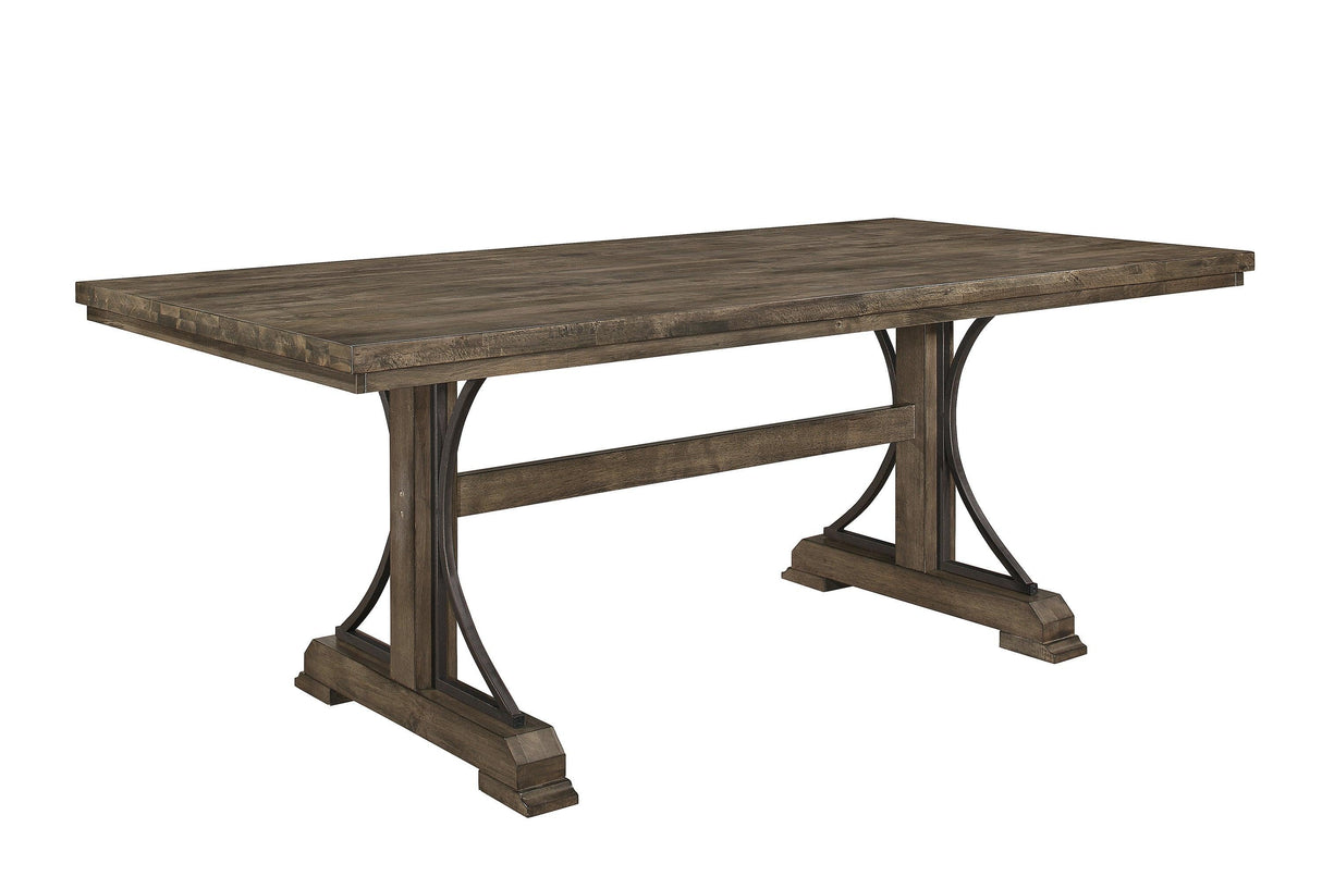 Quincy Grayish Brown Dining Table by Crown Mark at Eve Furniture