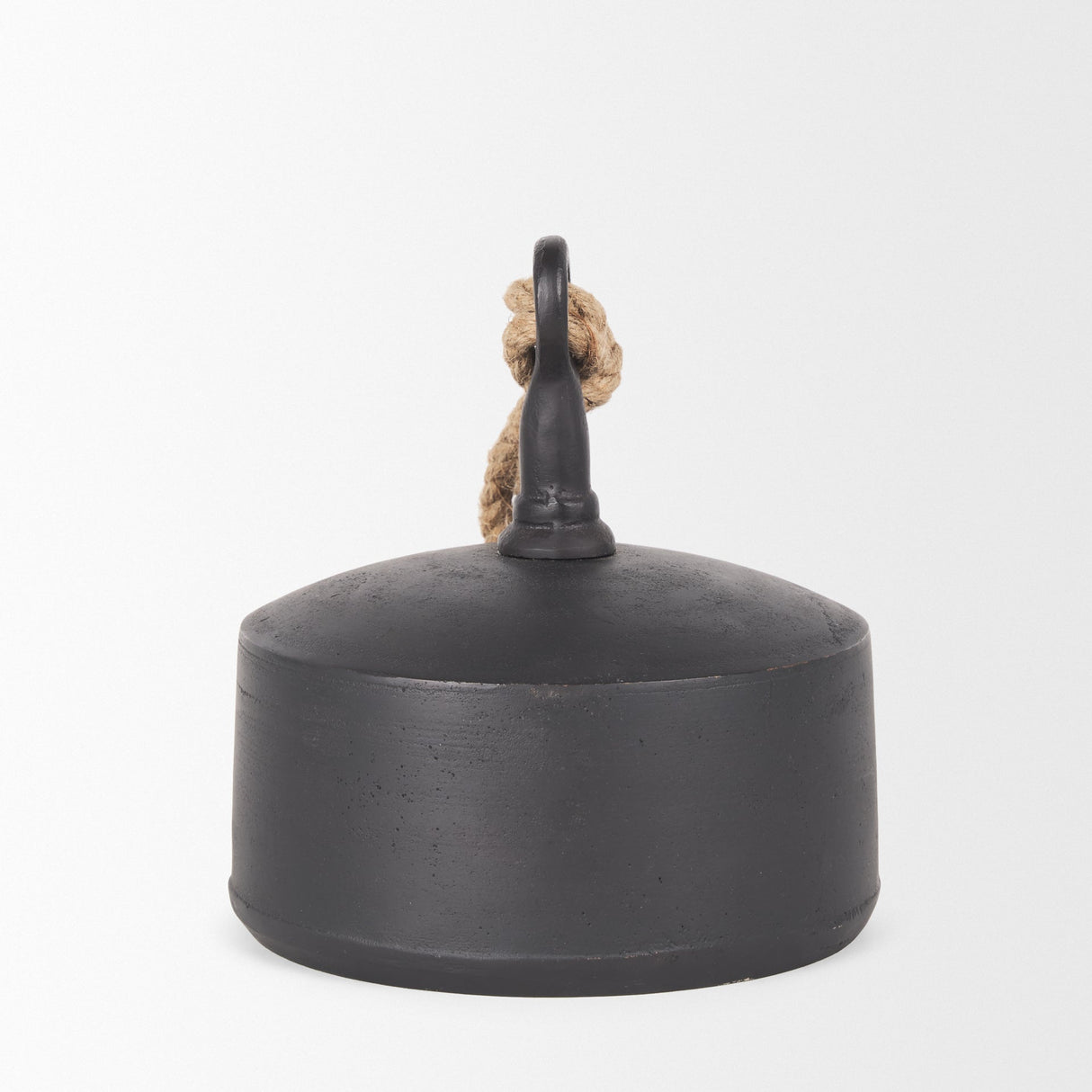 Quincy Large Matte Black Metal Decorative Bell Object by Mercana at Eve Furniture