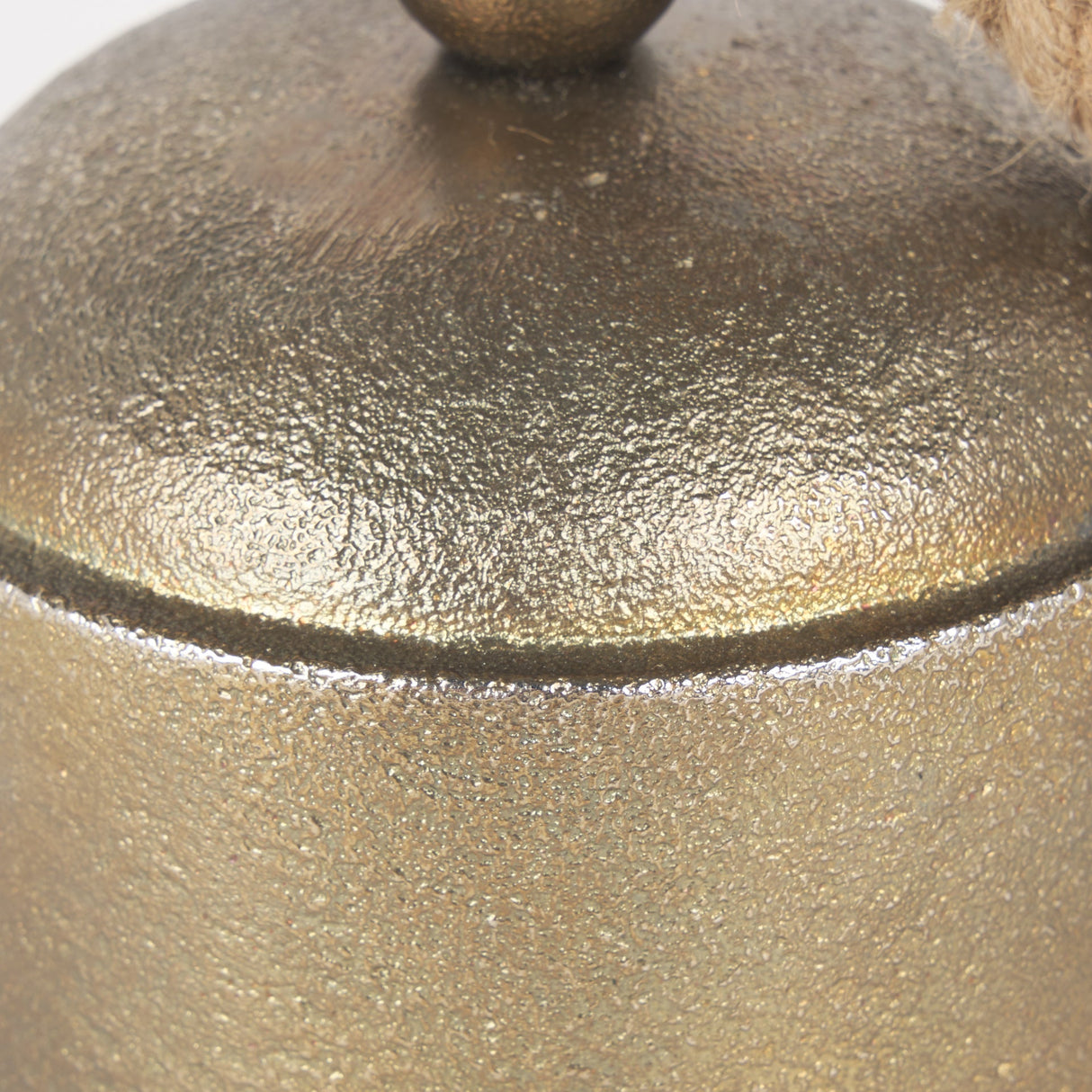 Quincy Medium Gold Metal Decorative Bell Object by Mercana at Eve Furniture