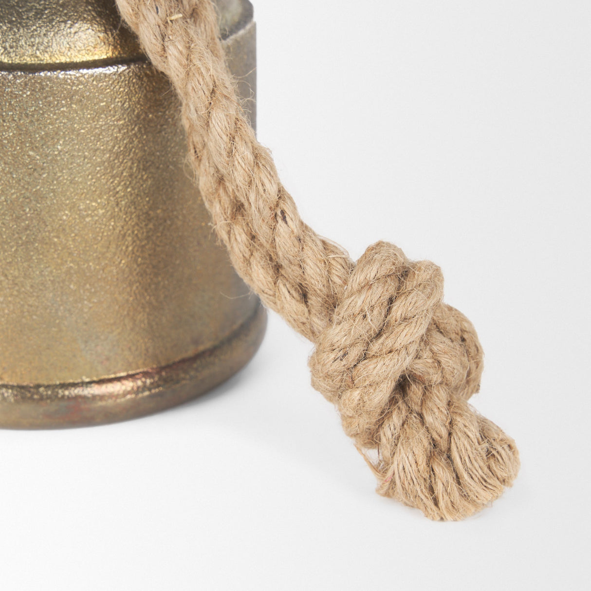 Quincy Medium Gold Metal Decorative Bell Object by Mercana at Eve Furniture