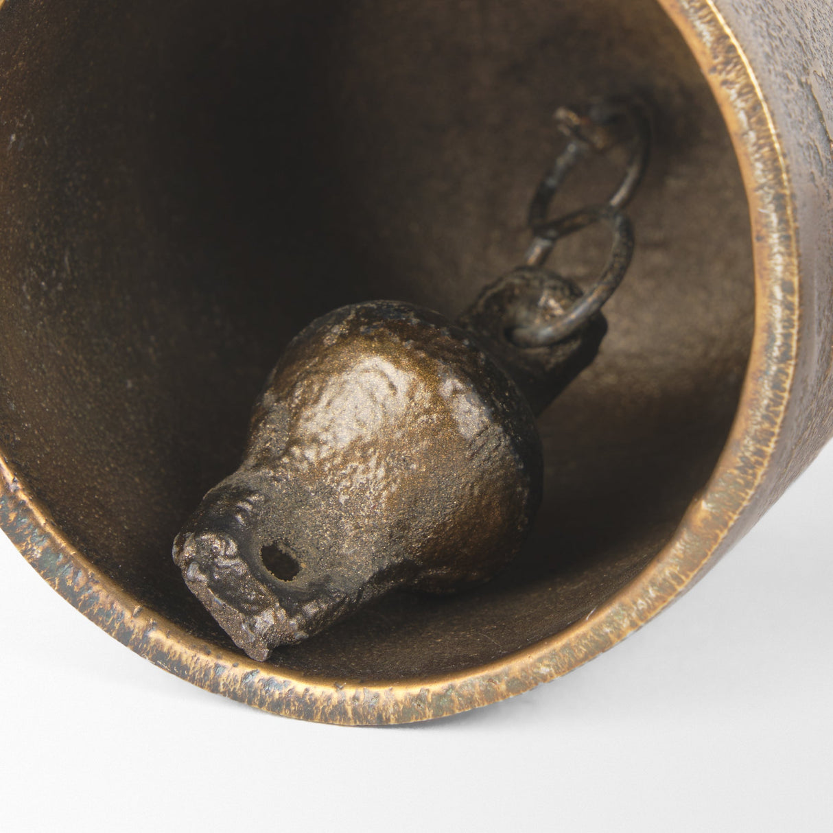Quincy Small Gold Metal Decorative Bell Object by Mercana at Eve Furniture