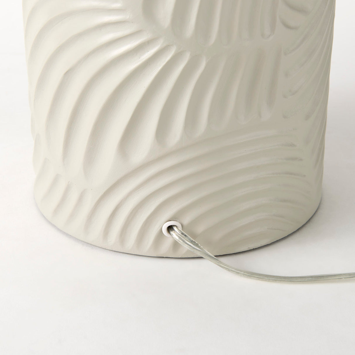Quinn 19.0L x 19.0W x 24.6H Beige Base W/Navy Fabric Shade Table Lamp by Mercana at Eve Furniture