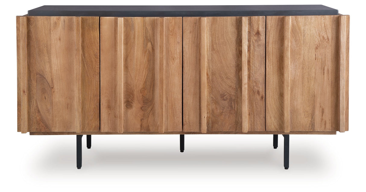 Quintavious Brown/Charcoal Accent Cabinet by ASHLEY FURNITURE at Eve Furniture