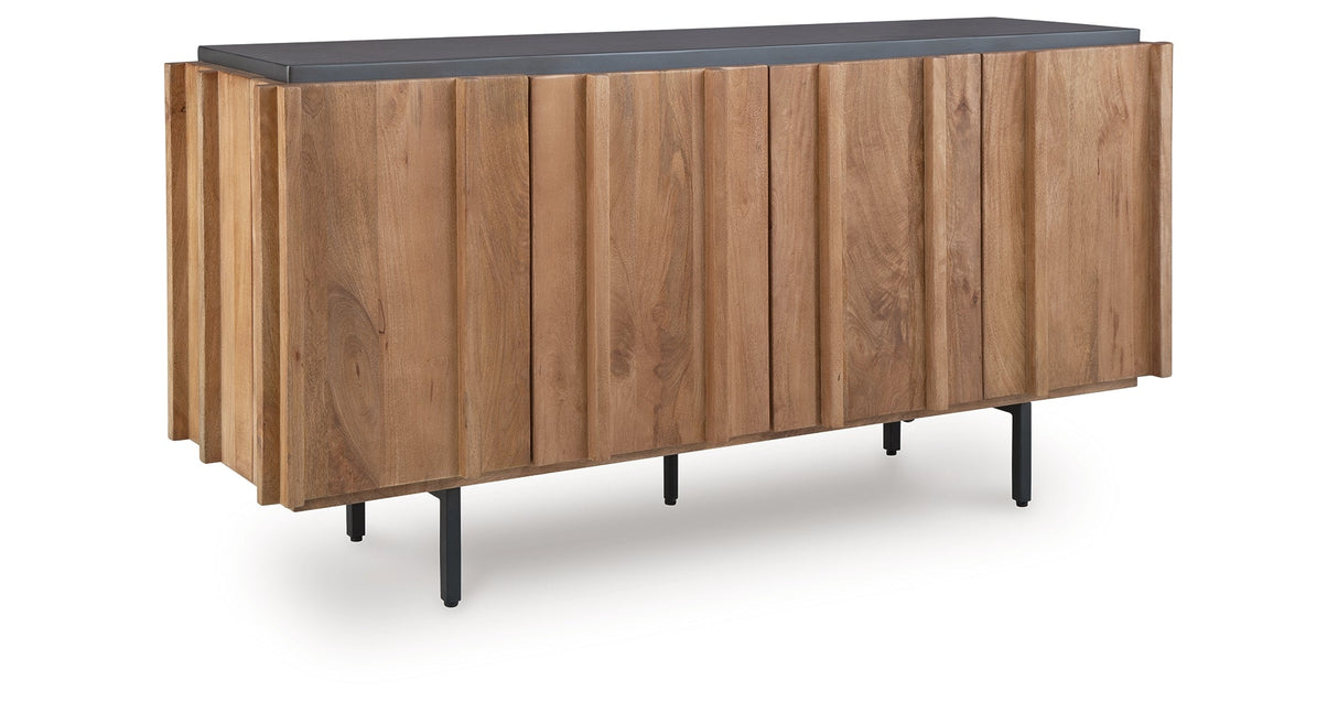 Quintavious Brown/Charcoal Accent Cabinet by ASHLEY FURNITURE at Eve Furniture