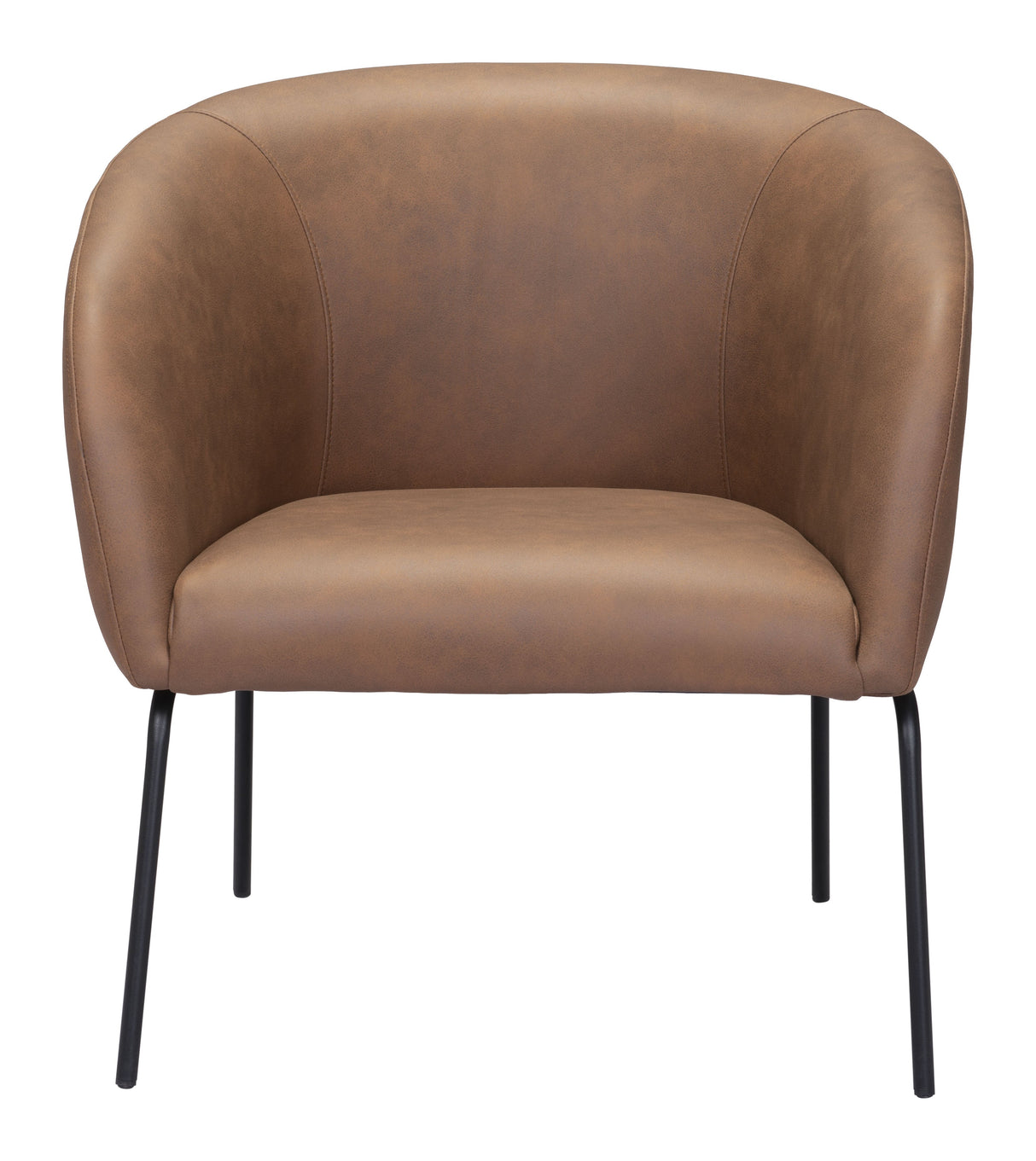 Quinten Vintage Brown Accent Chair by Zuomod at Eve Furniture