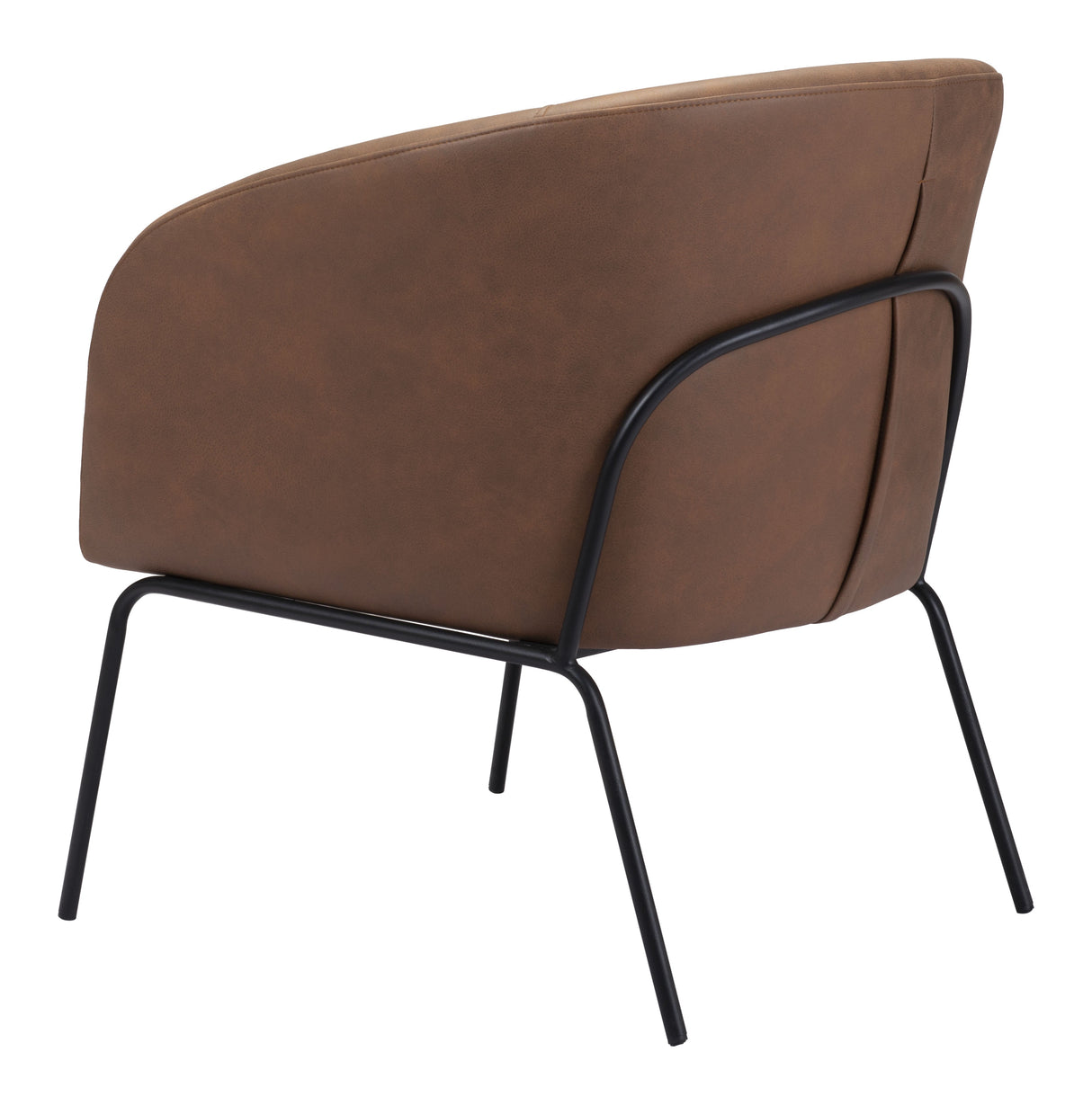 Quinten Vintage Brown Accent Chair by Zuomod at Eve Furniture