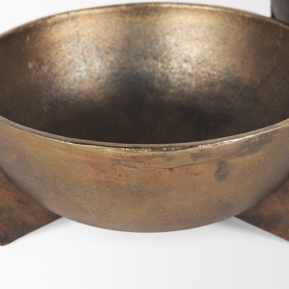 Quita Large Gold Metal Decorative Bowls (Set of 2) by Mercana at Eve Furniture