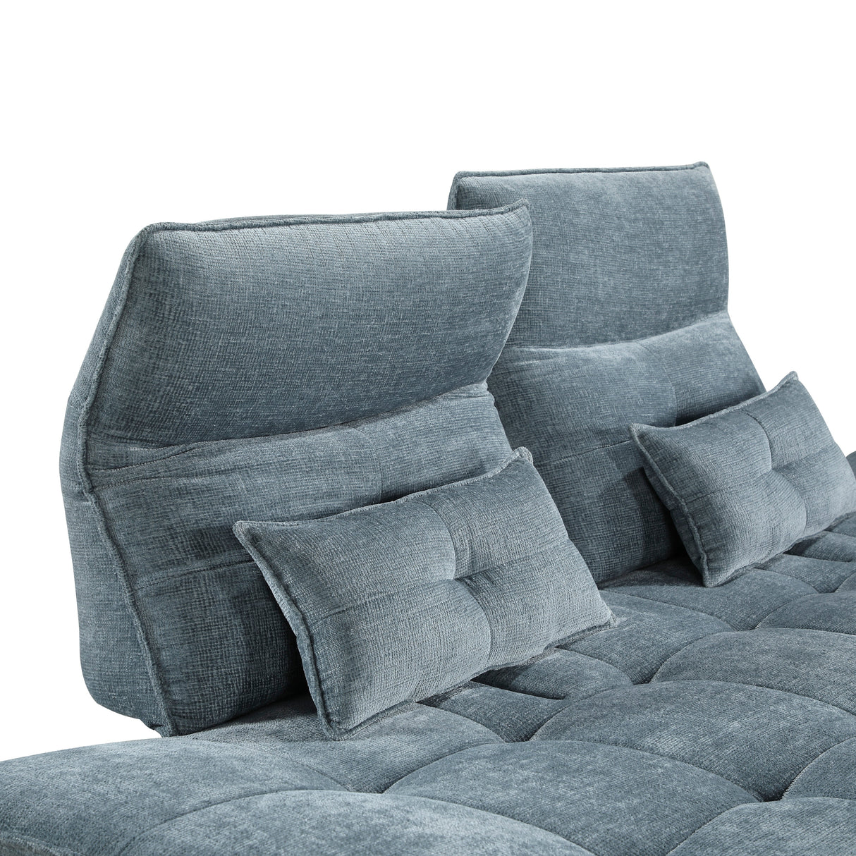 Quonsett Blue Sofa with Power Adjustable Seat by Homelegance at Eve Furniture