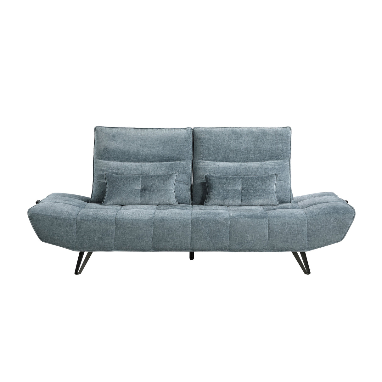 Quonsett Blue Sofa with Power Adjustable Seat by Homelegance at Eve Furniture