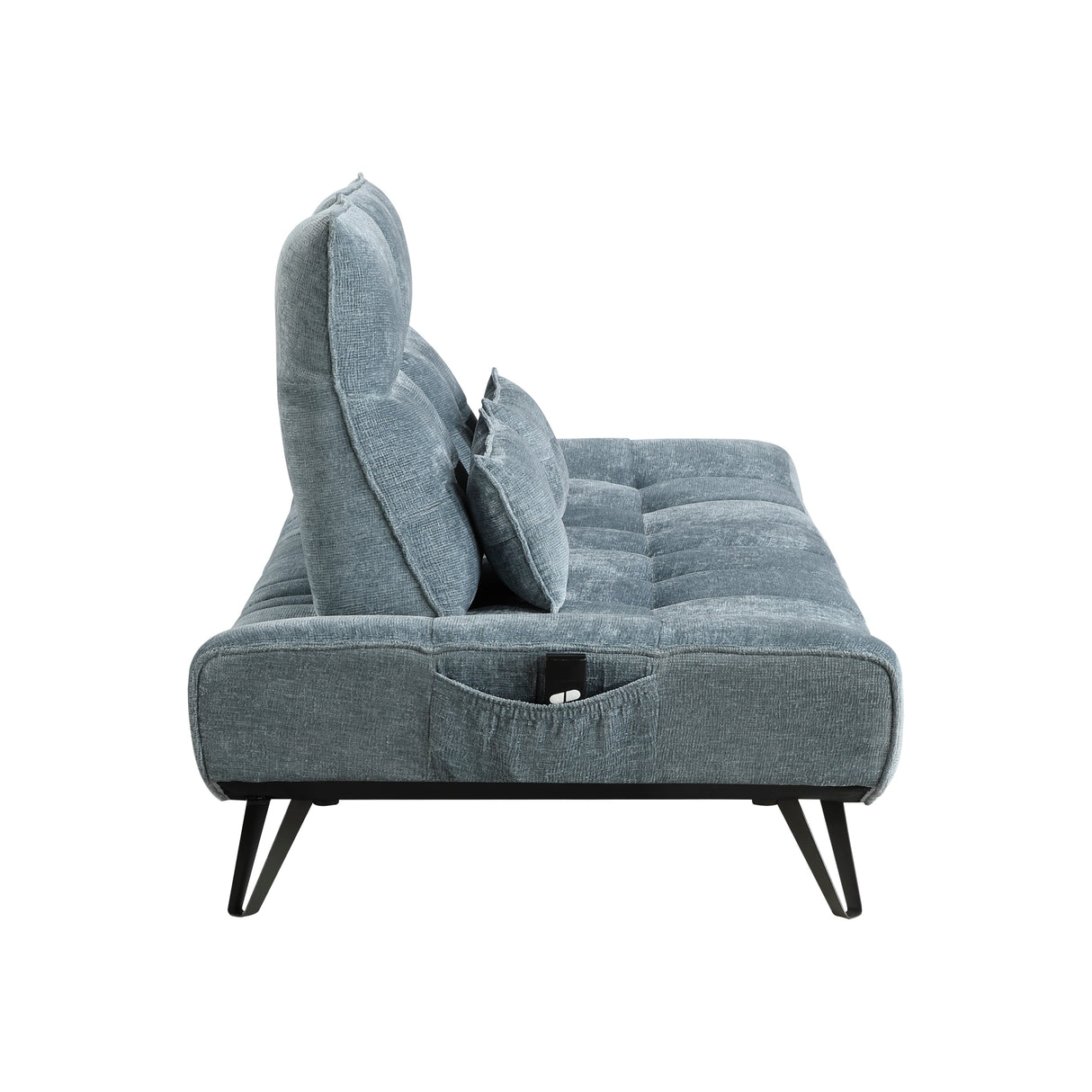 Quonsett Blue Sofa with Power Adjustable Seat by Homelegance at Eve Furniture