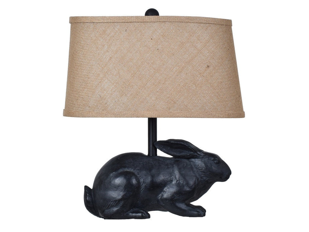 Rabbit Black Table Lamp (Set of 2) by Crestview at Eve Furniture