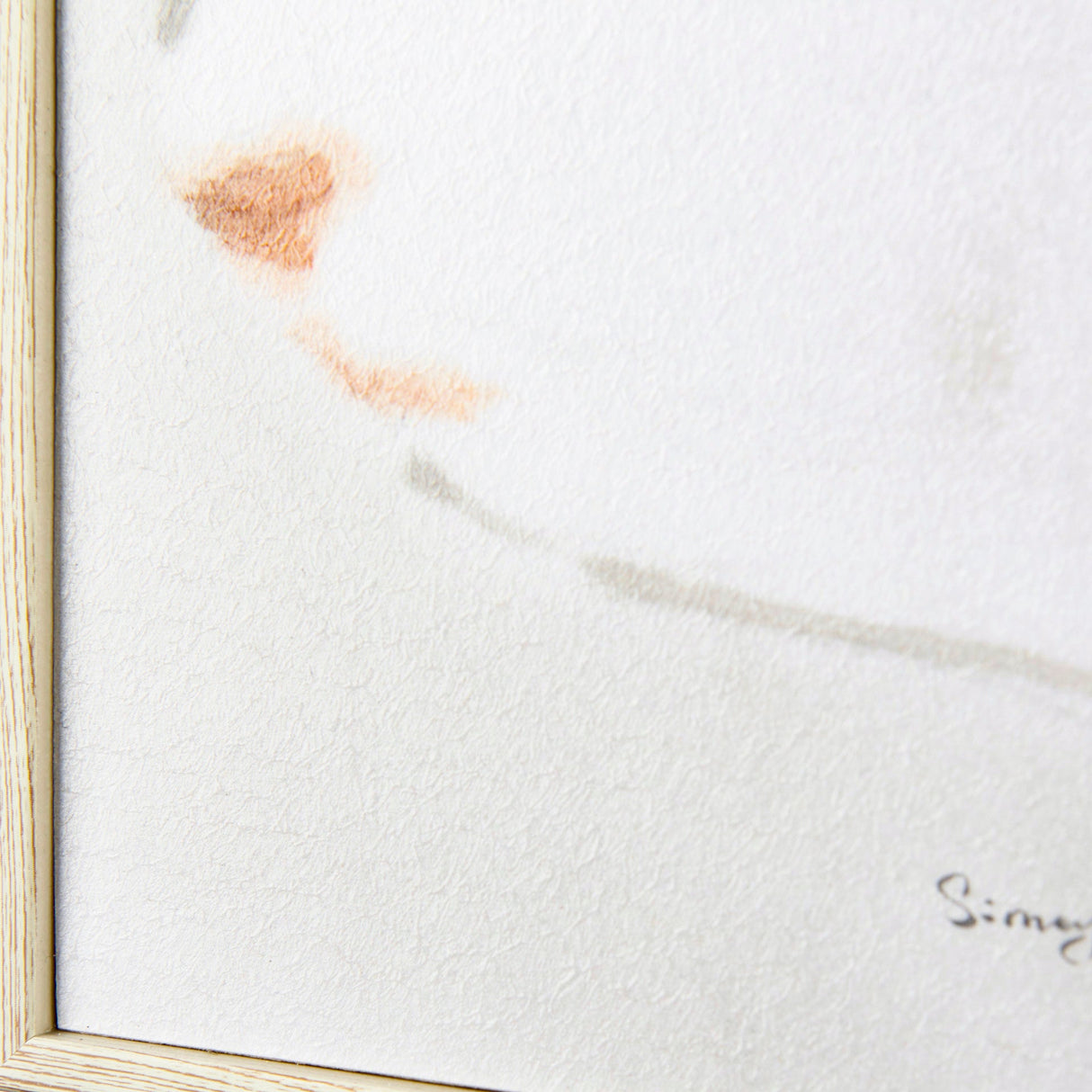 Rabit Gazing II by Mercana Studio a Hand Embellished Textured Framed Art Print by Mercana at Eve Furniture