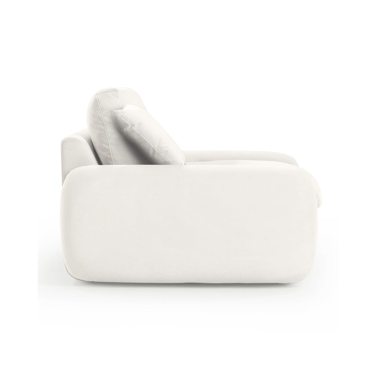 Rachelle Cream Performance Velvet Lounge Chair by TOV Furniture at Eve Furniture