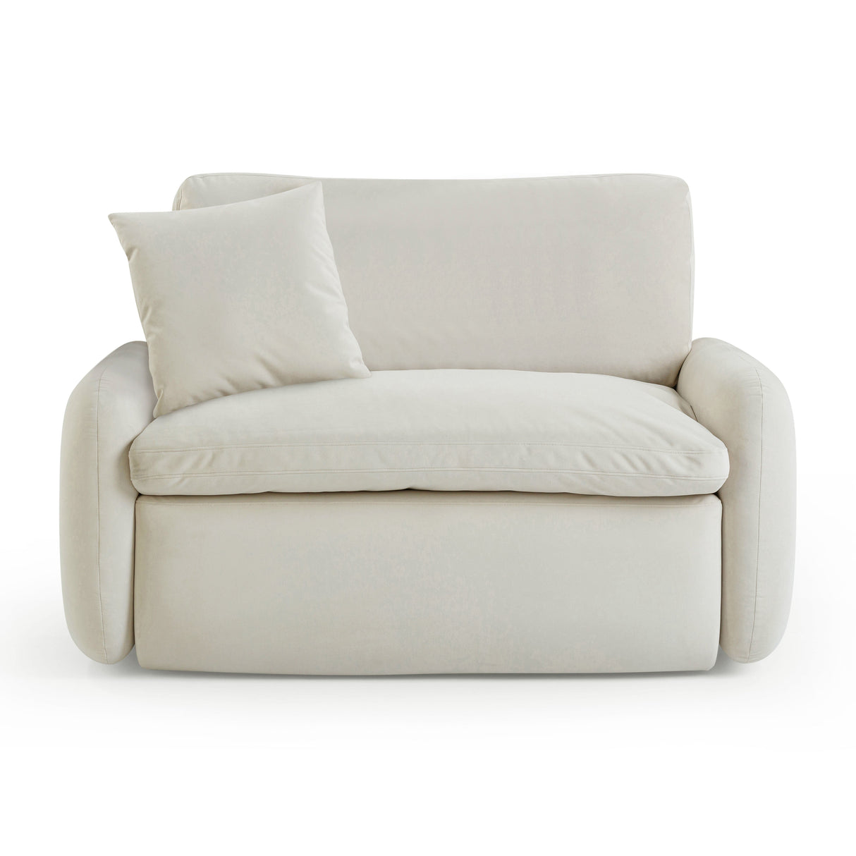 Rachelle Cream Velvet Lounge Chair by TOV Furniture at Eve Furniture