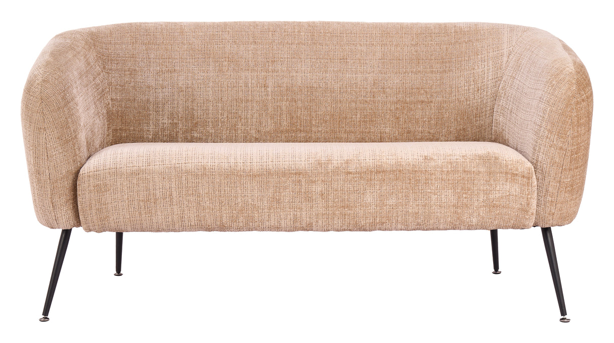 Racine Linen Beige Loveseat by Zuomod at Eve Furniture