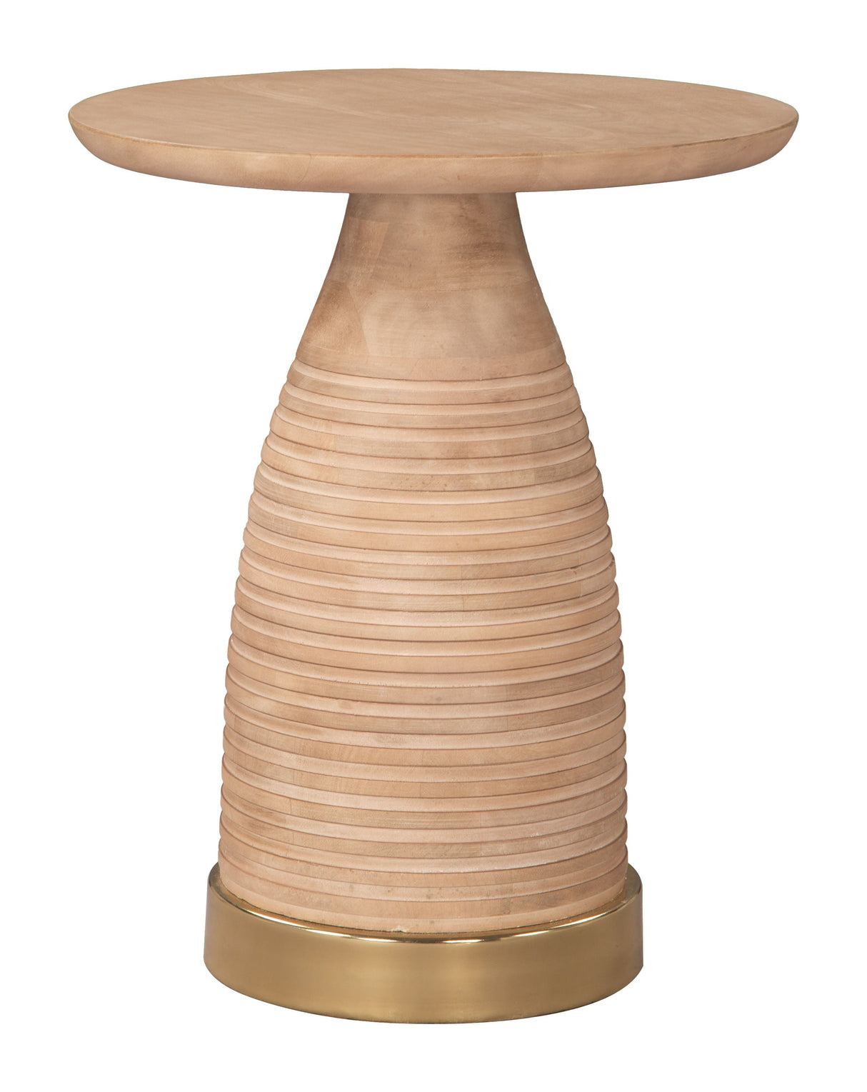 Radiant Natural Side Table by Zuomod at Eve Furniture