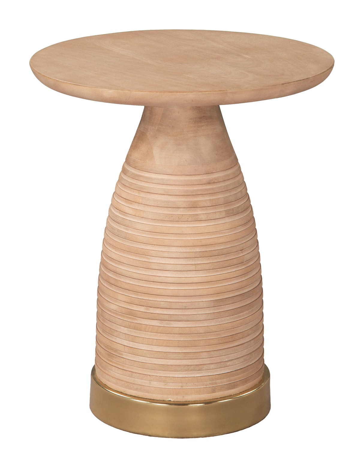 Radiant Natural Side Table by Zuomod at Eve Furniture