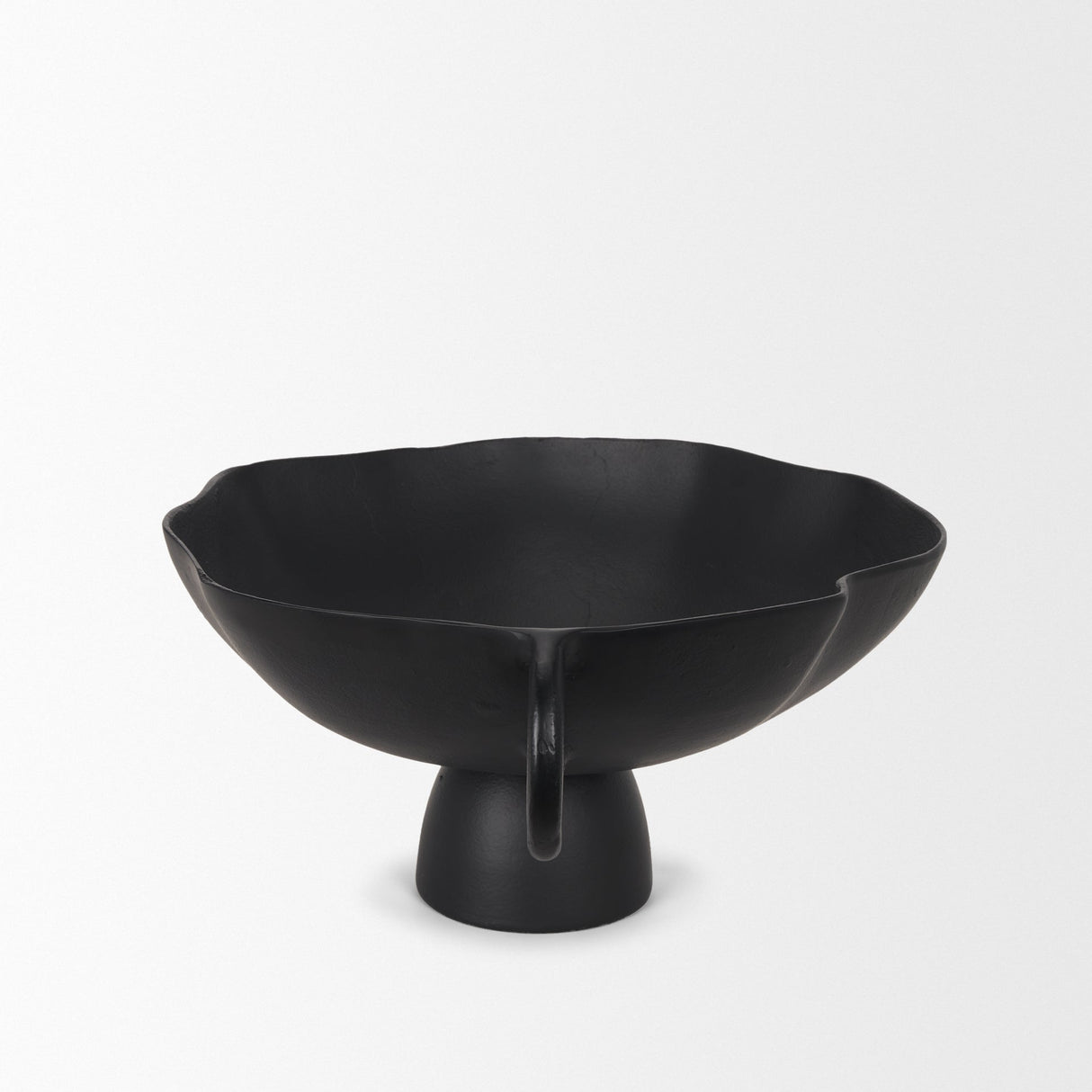 Radka Large Matte Black Metal Decorative Bowl by Mercana at Eve Furniture