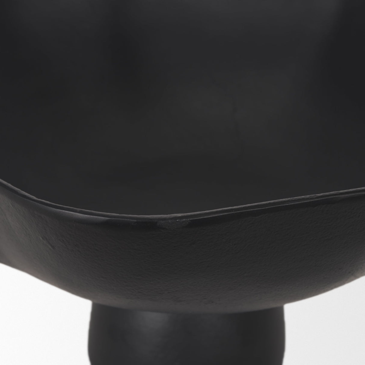 Radka Large Matte Black Metal Decorative Bowl by Mercana at Eve Furniture