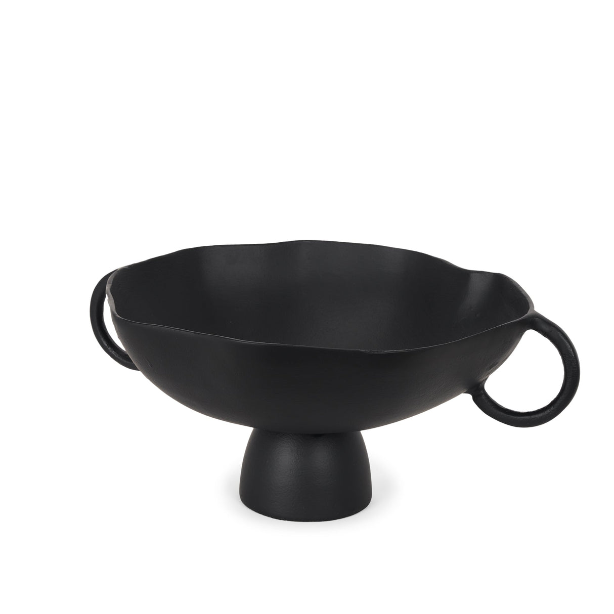 Radka Large Matte Black Metal Decorative Bowl by Mercana at Eve Furniture