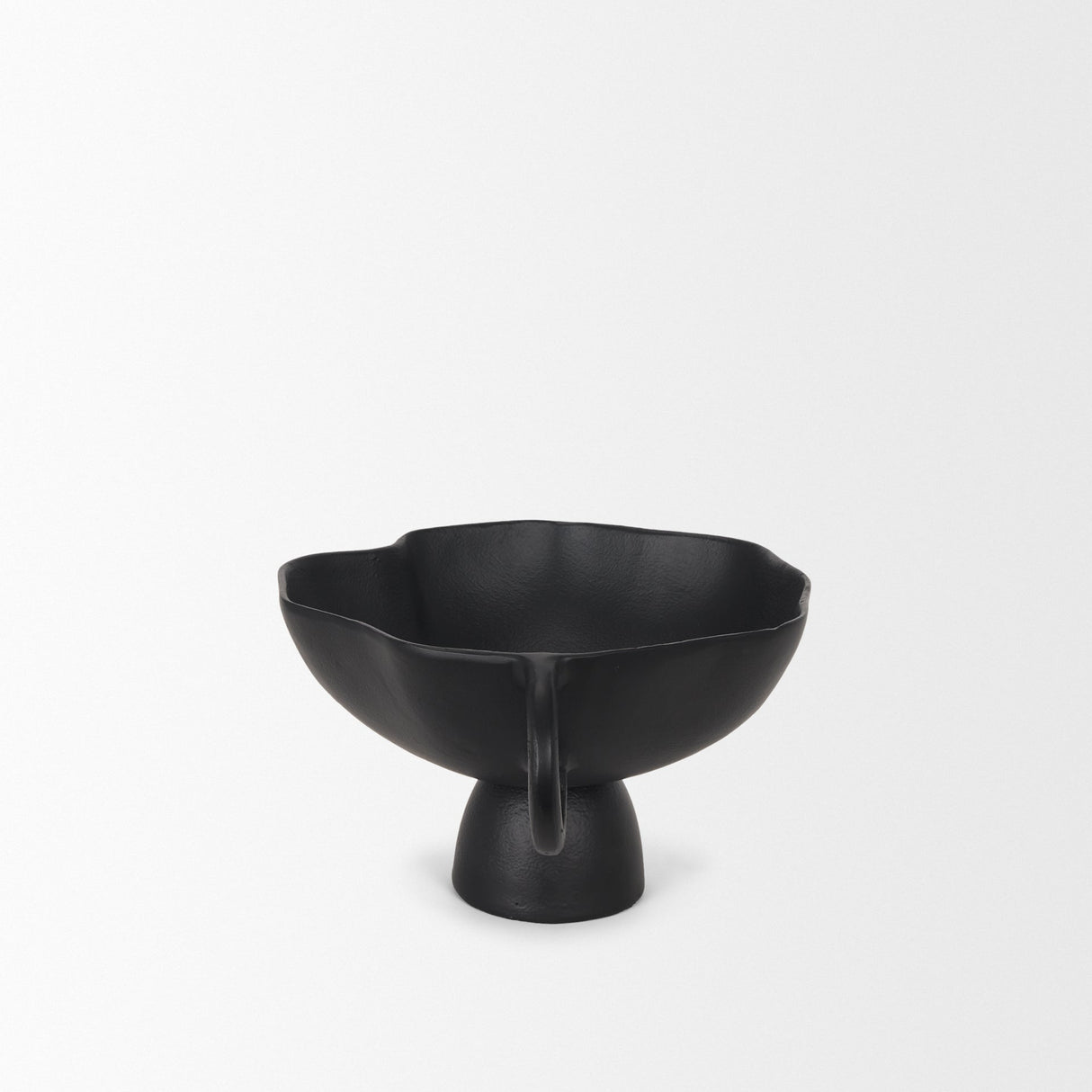 Radka Small Matte Black Metal Decorative Bowl by Mercana at Eve Furniture