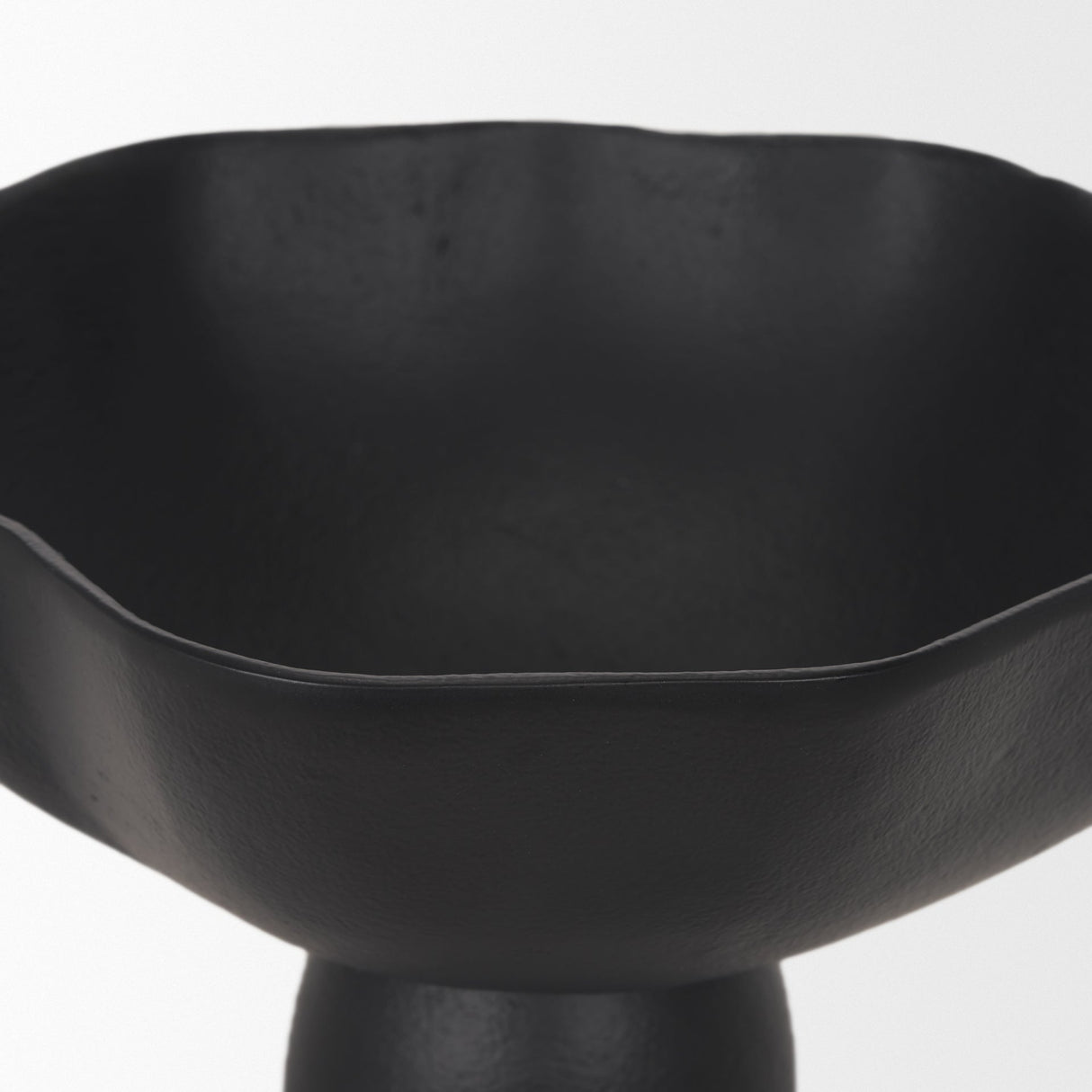Radka Small Matte Black Metal Decorative Bowl by Mercana at Eve Furniture