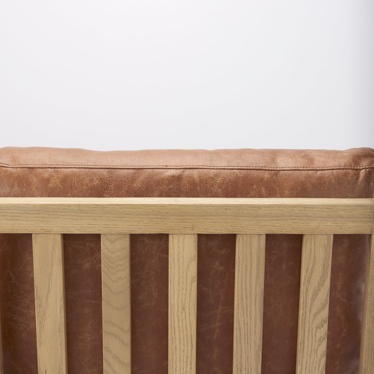 Raeleigh Tan Faux Leather Accent Chair by Mercana at Eve Furniture