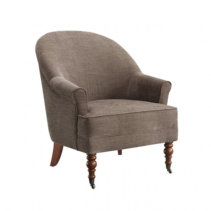 Raelyn Walnut Brown / Walnut Accent Chair by Furniture of America at Eve Furniture