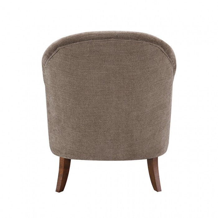 Raelyn Walnut Brown / Walnut Accent Chair by Furniture of America at Eve Furniture