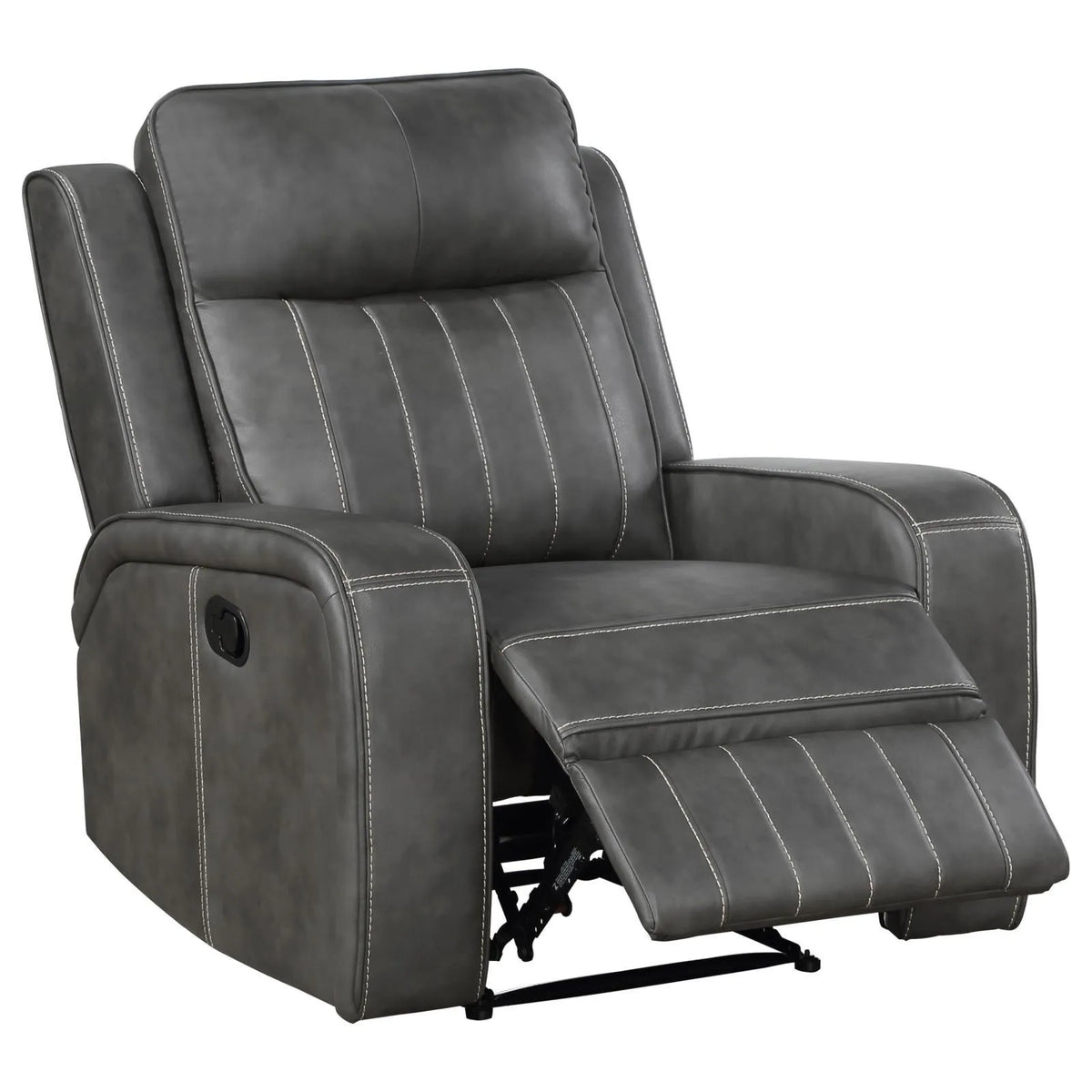 Raelynn Grey 3-Piece Upholstered Motion Reclining Sofa Set by Coaster at Eve Furniture