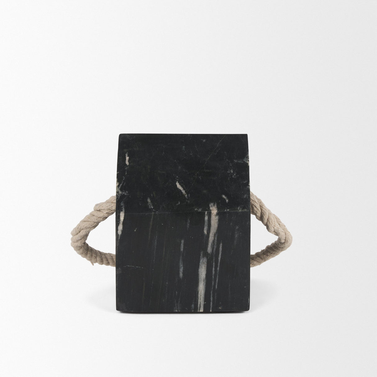 Raena Black Marble House Door Stopper by Mercana at Eve Furniture